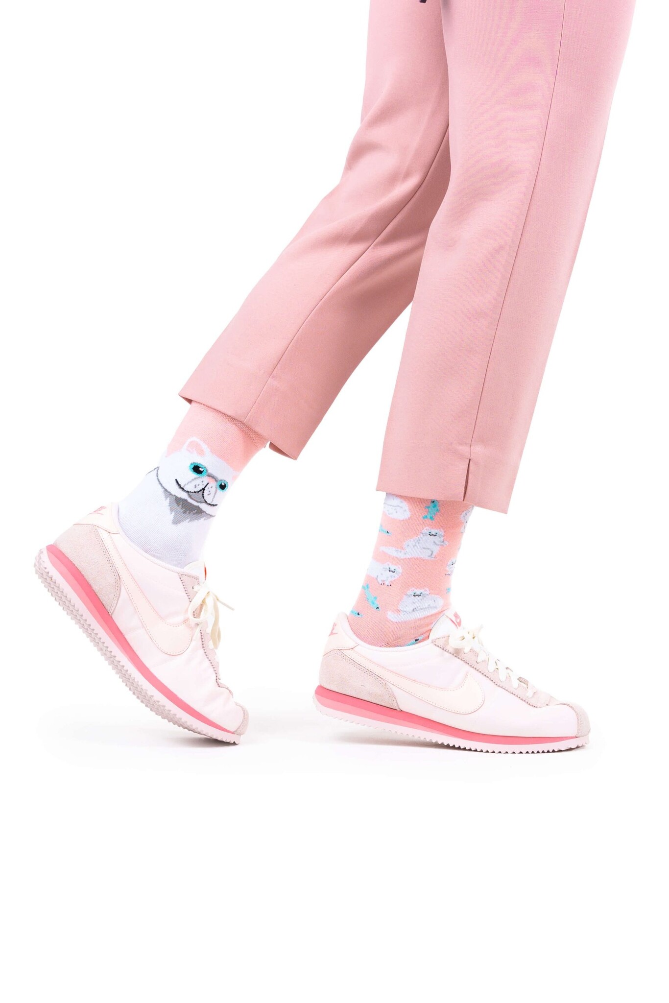 Many Mornings Witte katten sokken