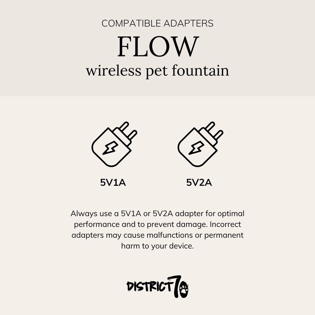 District 70 FLOW Draadloze drinkfontein - Superstil - met bewegingssensor