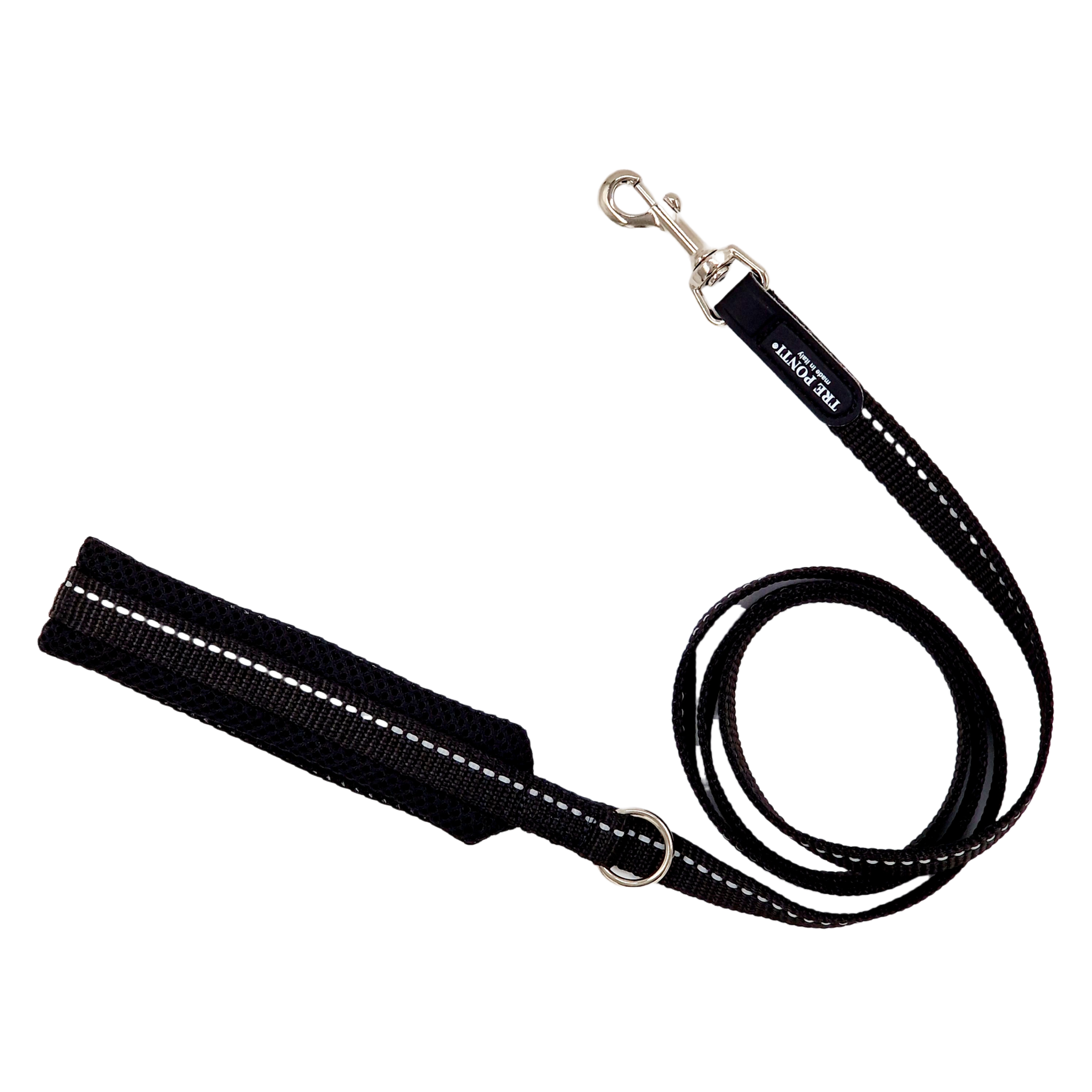 Tre Ponti Tre Ponti wandellijn 125 cm - zwart