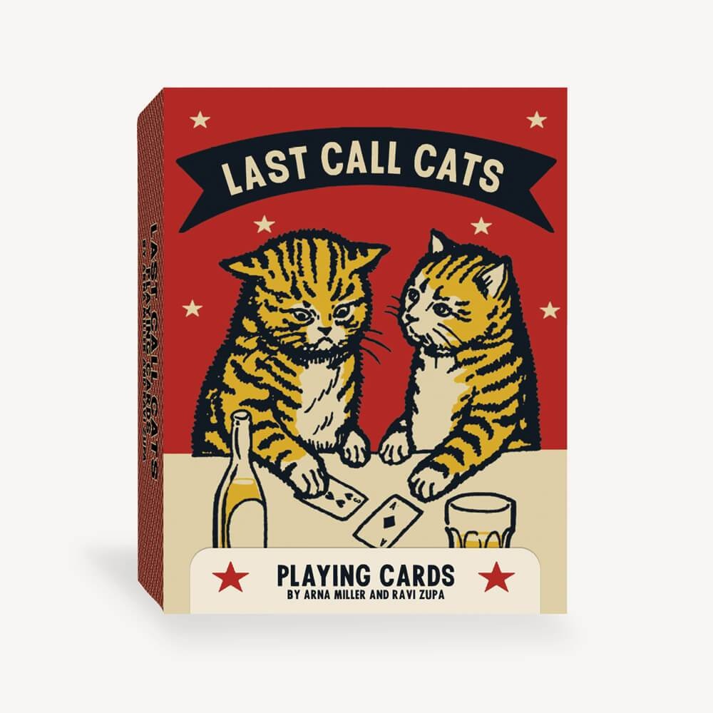 Chronicle Books Last Call Cats Playing Cards