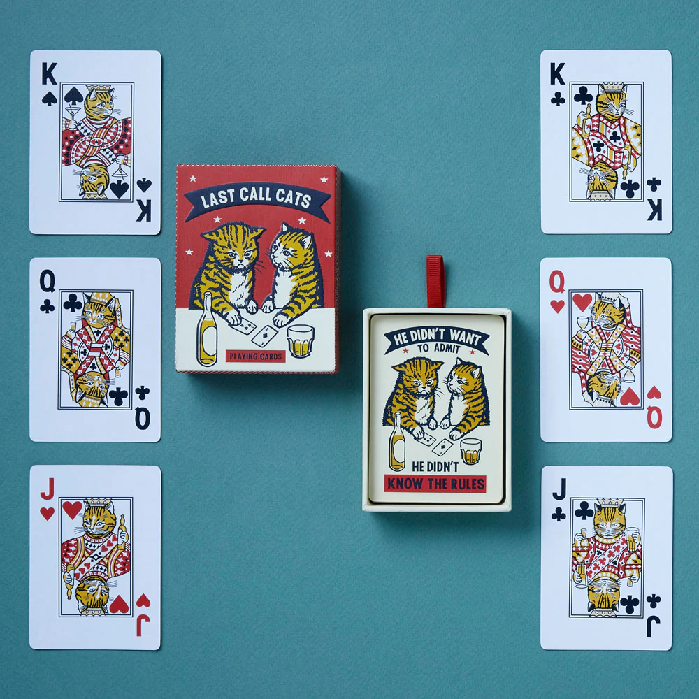 Chronicle Books Last Call Cats Playing Cards