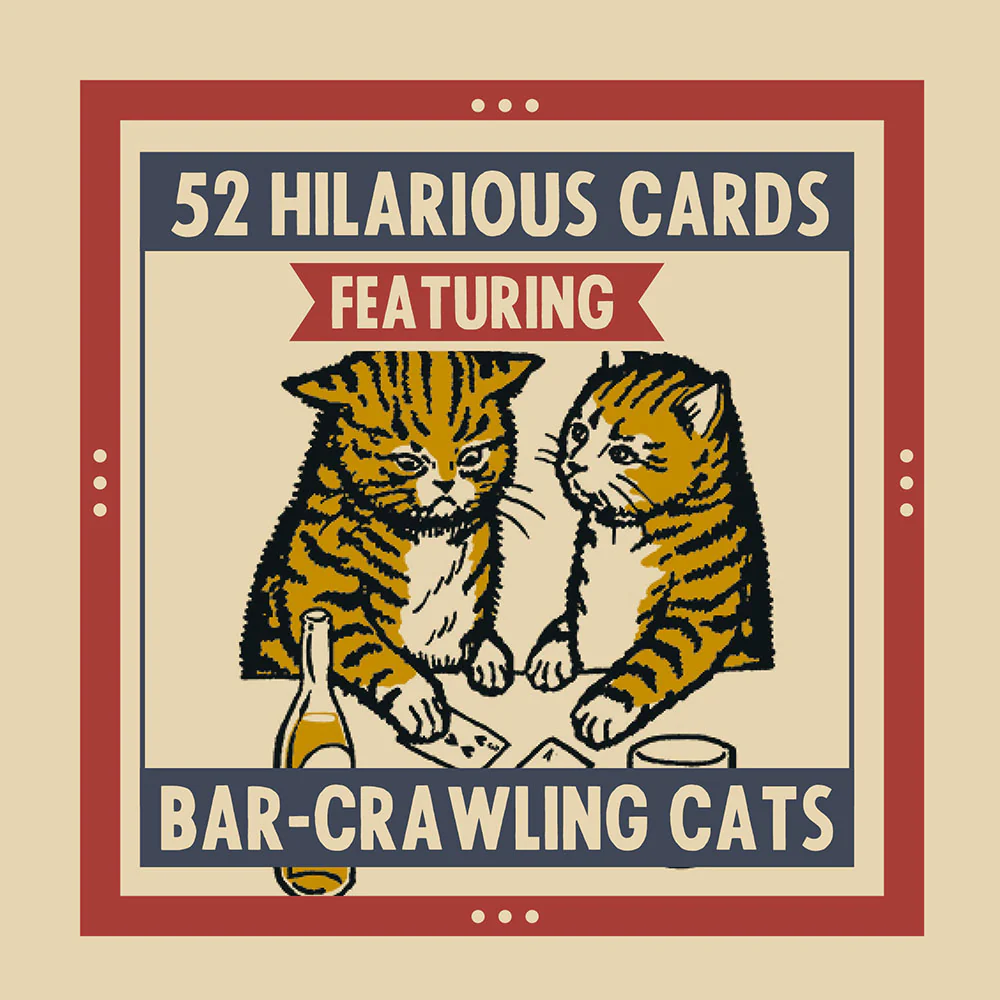 Chronicle Books Last Call Cats Playing Cards