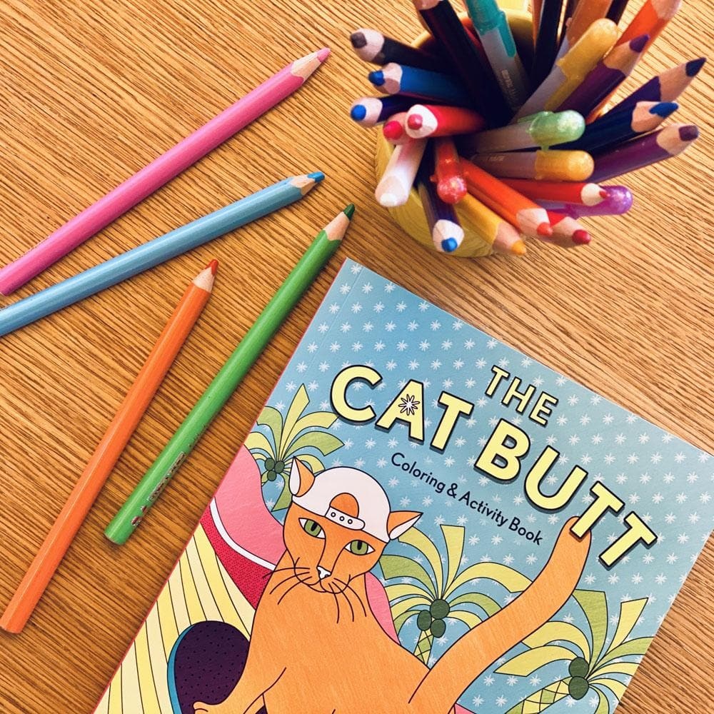Chronicle Books The Cat Butt Coloring and Activity Book