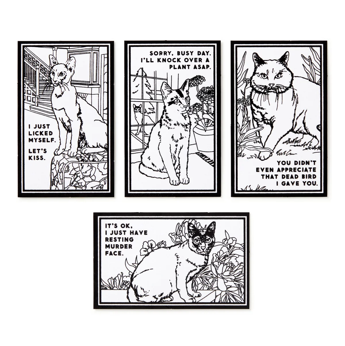Moody Cats Magic Velvet Coloring Set