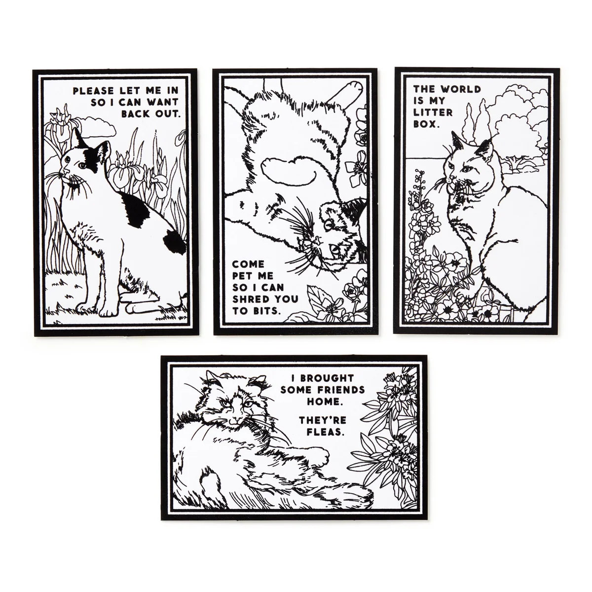 Moody Cats Magic Velvet Coloring Set