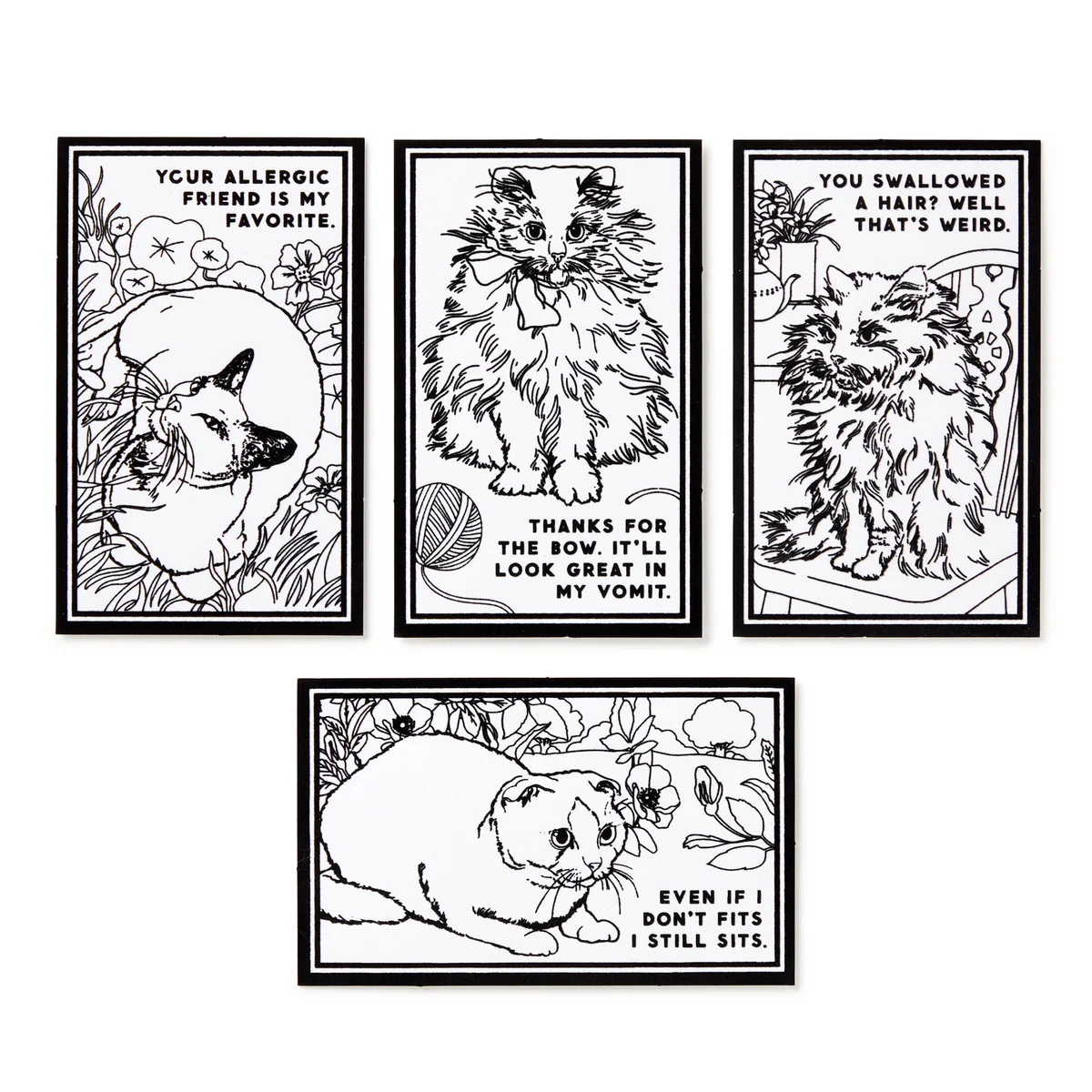 Moody Cats Magic Velvet Coloring Set