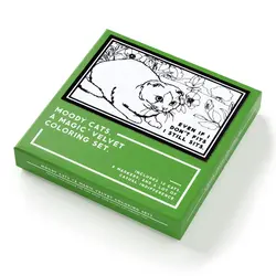 Moody Cats Magic Velvet Coloring Set