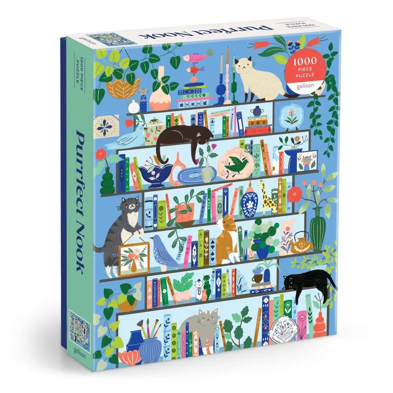 Galison Purrfect Nook kattenpuzzel – 1000 stukjes