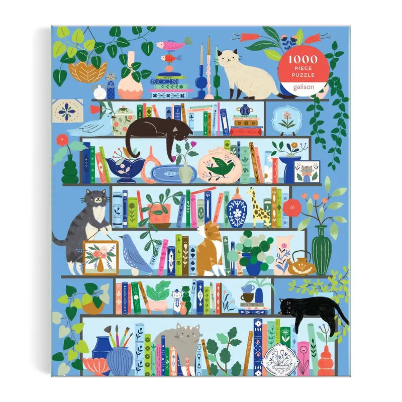 Galison Purrfect Nook kattenpuzzel – 1000 stukjes