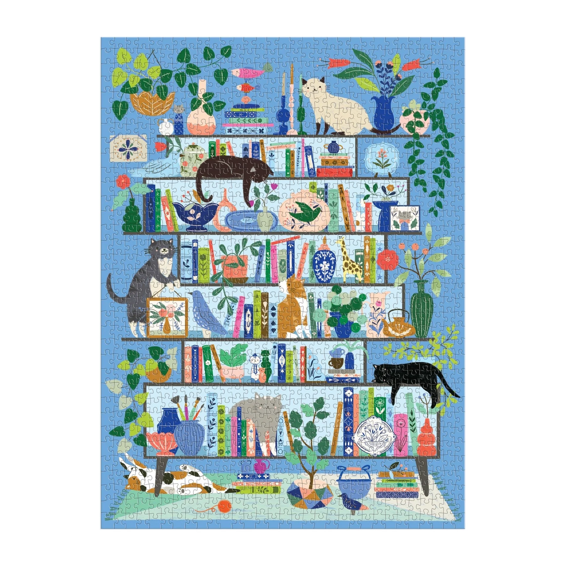 Galison Purrfect Nook kattenpuzzel – 1000 stukjes