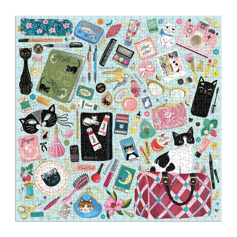 Purrfect accessories kattenpuzzel – 500 stukjes