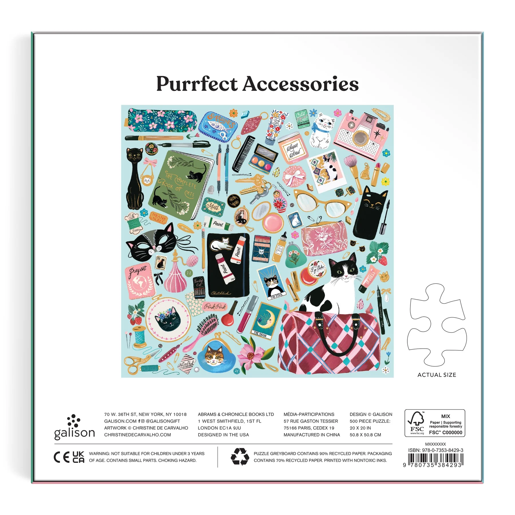Purrfect accessories kattenpuzzel – 500 stukjes