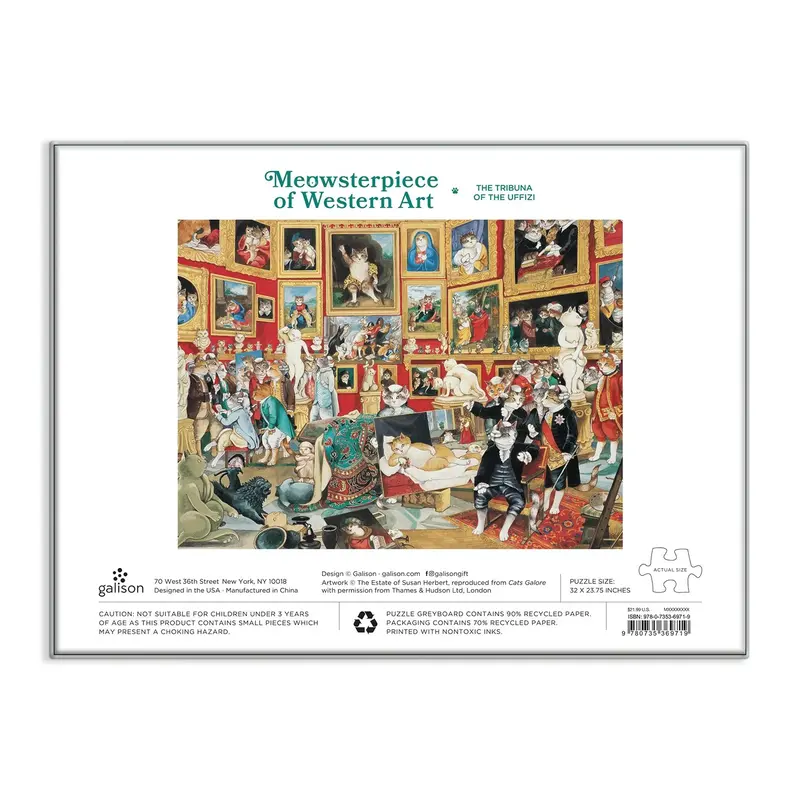 Galison Kattenpuzzel 'Tribuna of the Uffizi'