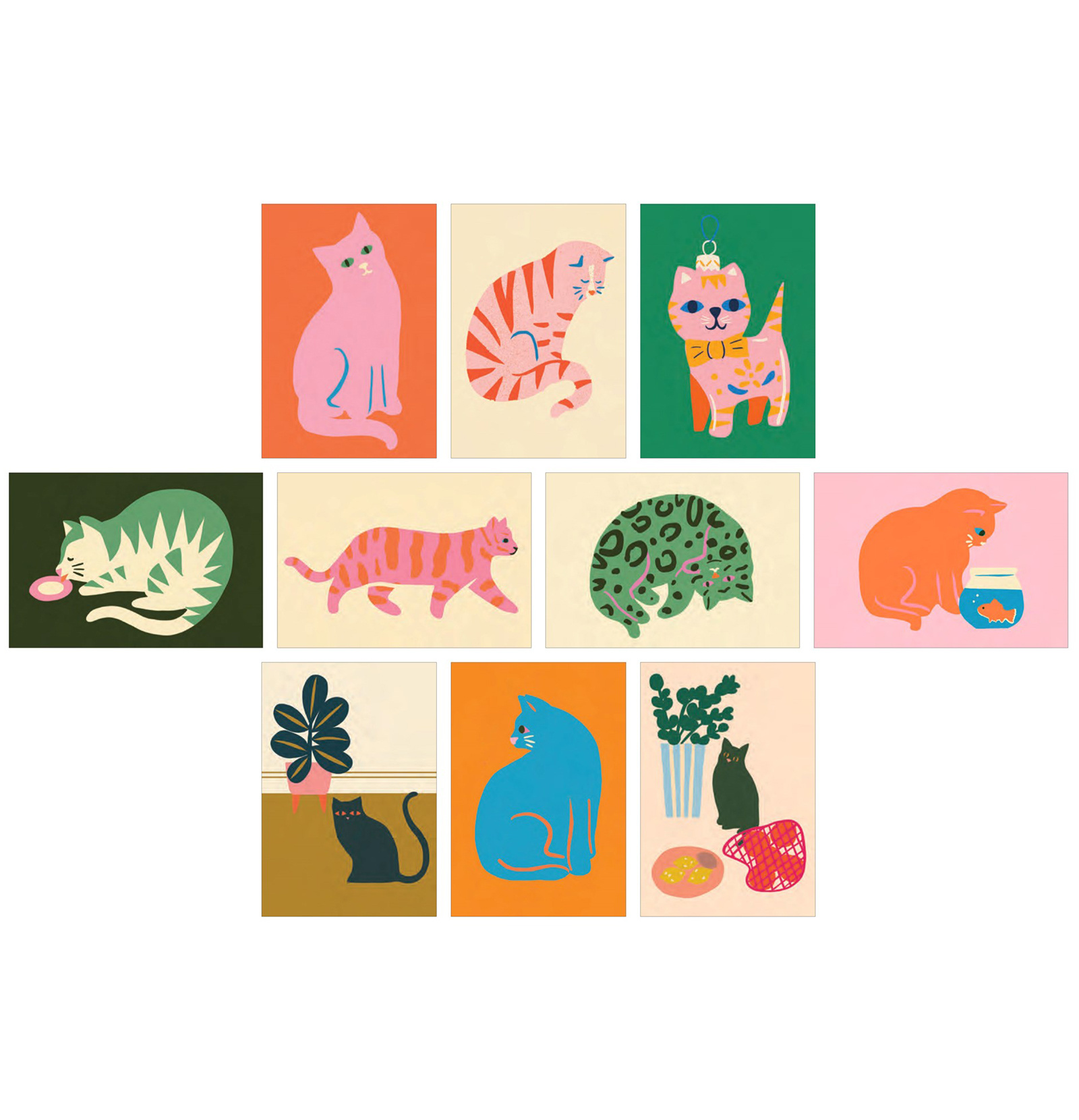 Cat Box:  100 ansichtkaarten van katten