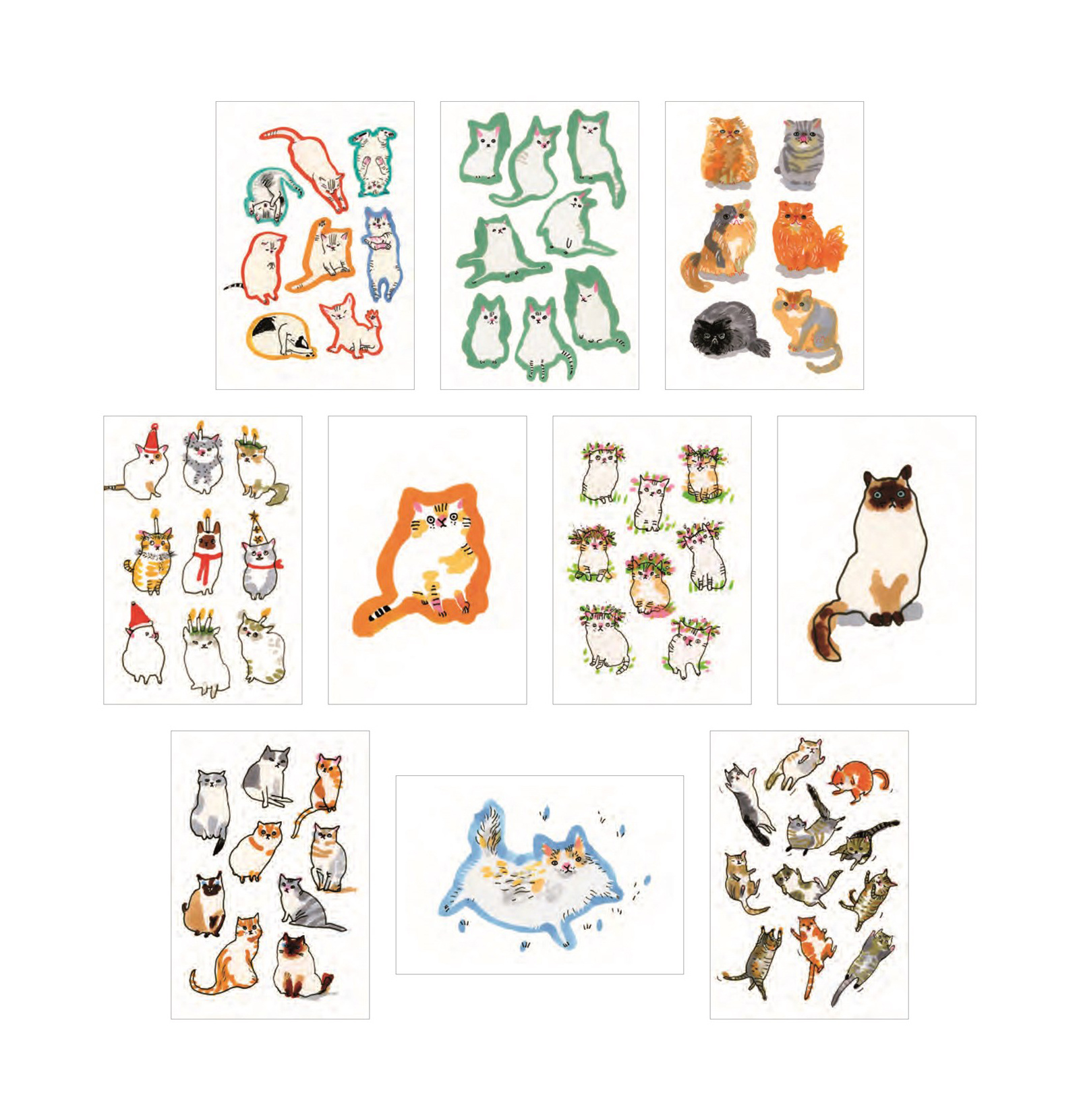 Cat Box:  100 ansichtkaarten van katten