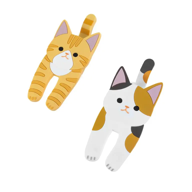 Trendform Clip & Hook Cat - Set van 2 magneten - Multicolour