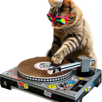 Suck UK Cat Scratch Turntable