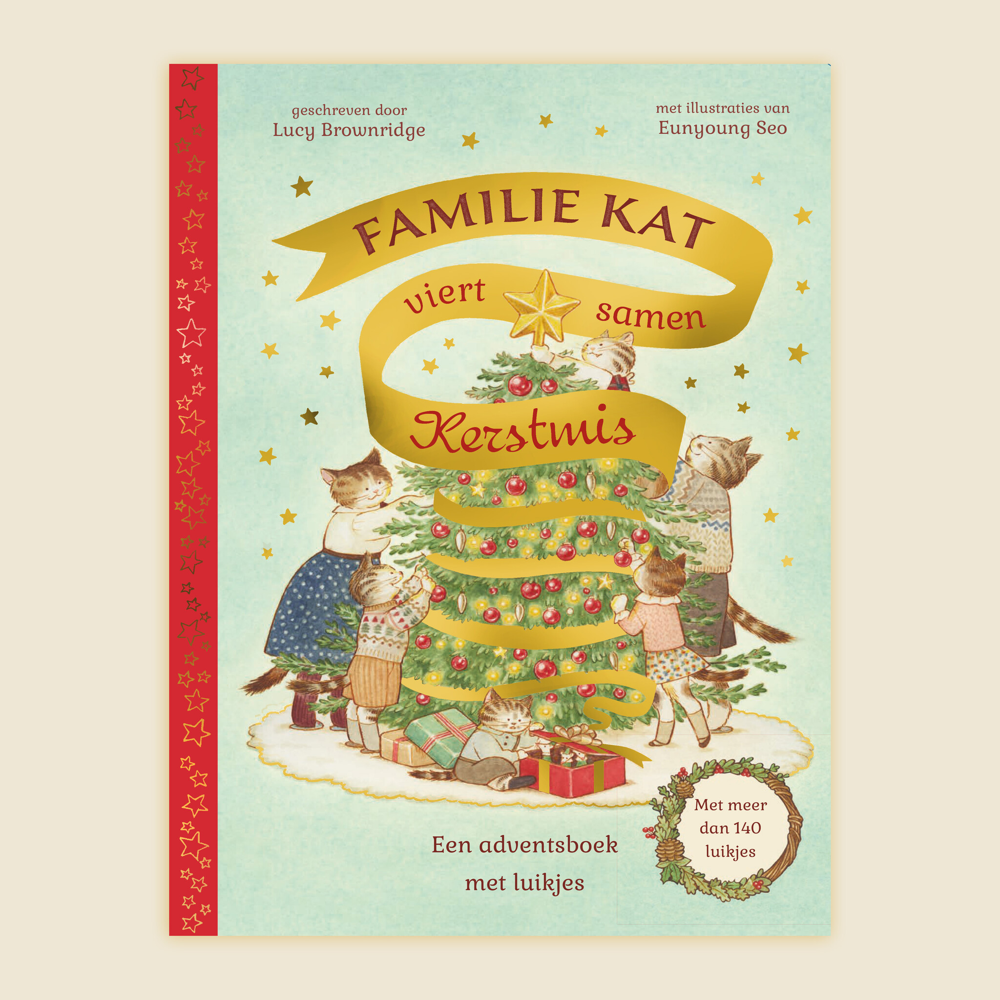 Familie Kat viert samen Kerstmis | Lucy Brownridge
