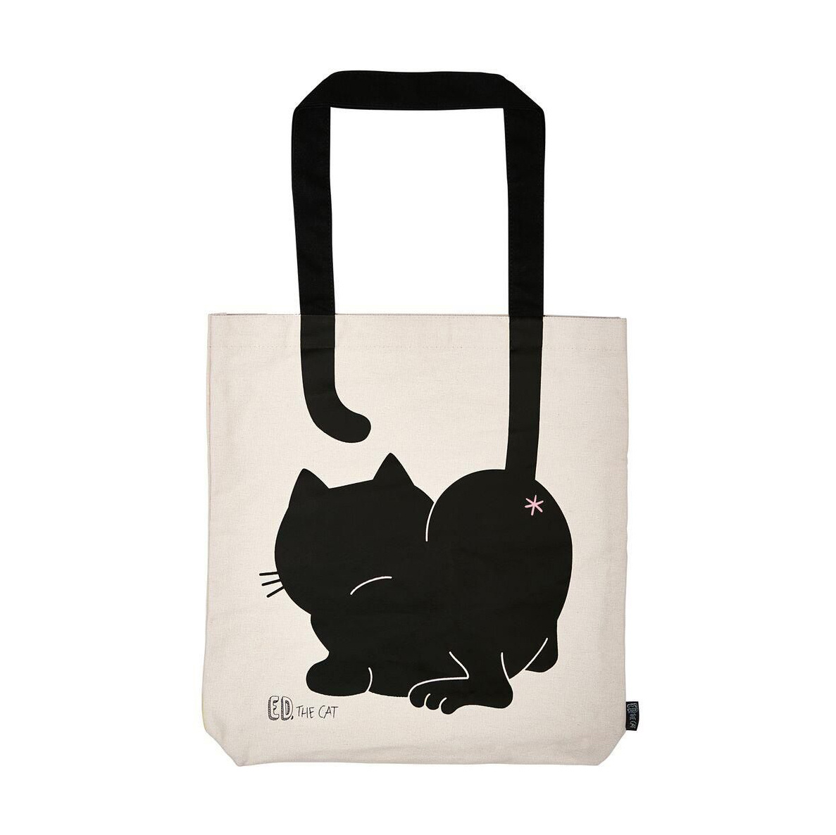Ed the Cat Ed the cat katoenen tas groot - Carry me 39x42 cm