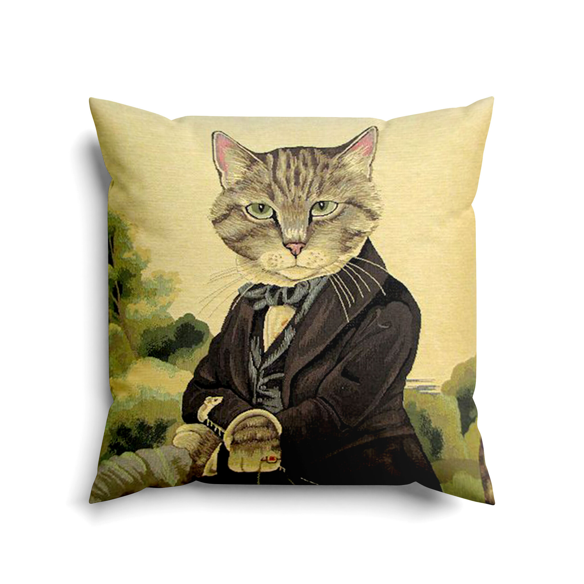 Sir Huxley door Susan Herbert - jacquard geweven kussenhoes