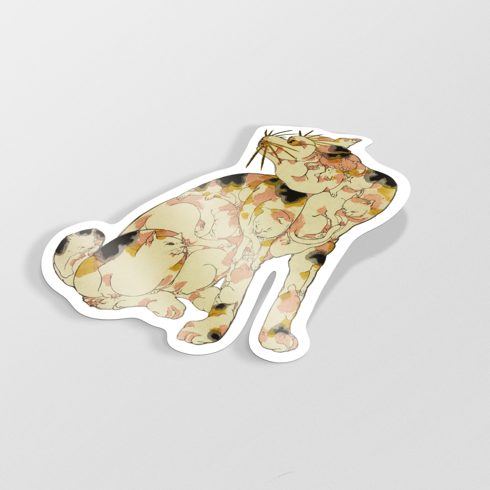 Kat & Kat & Edo Cats – set met 8 vinylstickers