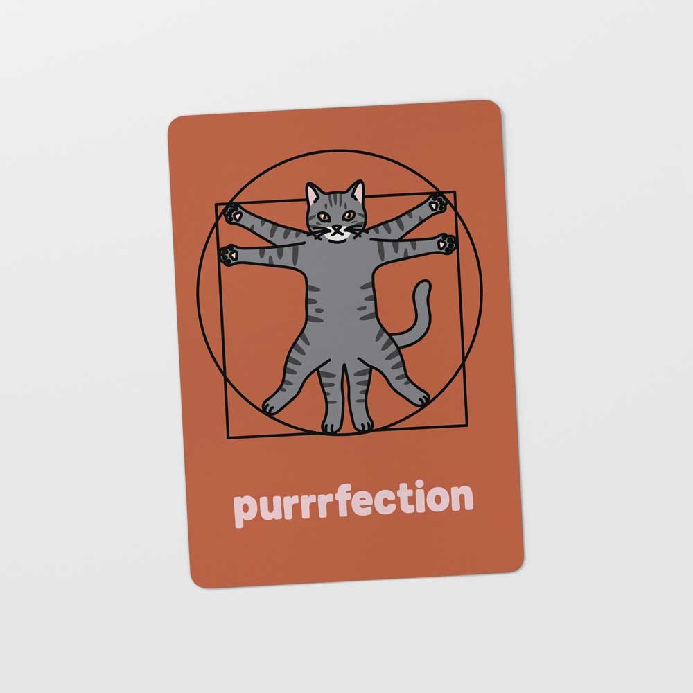 Kat & Ansichtkaart 'Purrrfection'