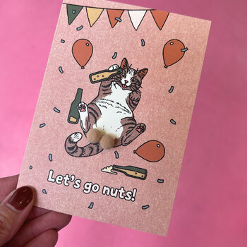 Kat & Wenskaart 'Let's go nuts'