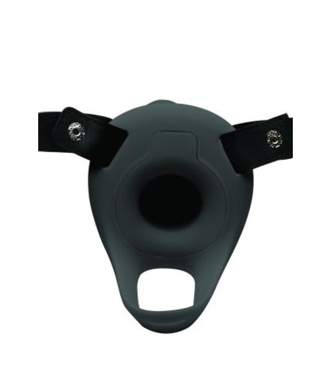 Realistische Vibrerende Siliconen Penis Sleeve - Zwart