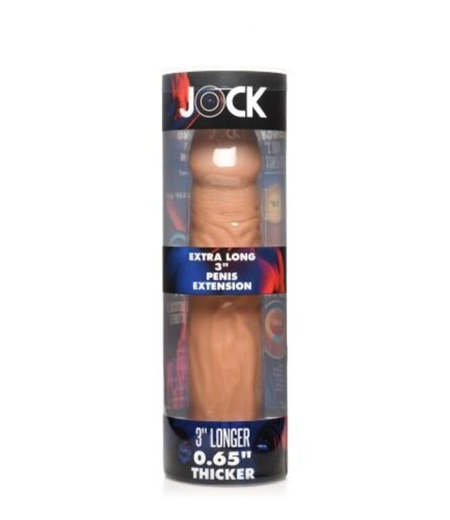 JOCK Extra Lange Penis Sleeve 22,5 cm - Tan