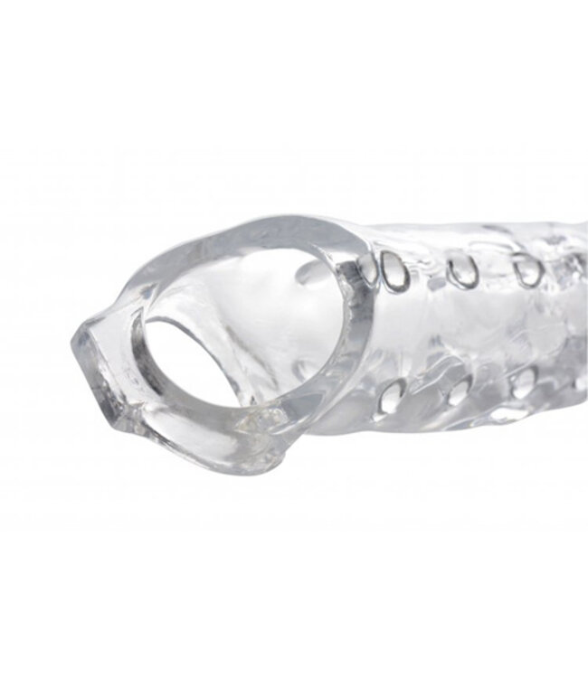 Extender Penissleeve Met Noppen - Transparant