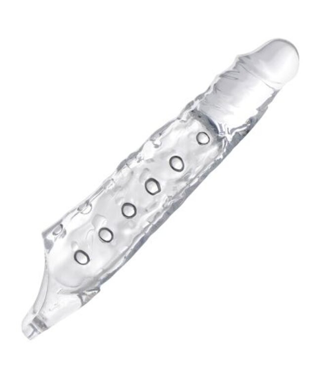 Extender Penissleeve Met Noppen - Transparant