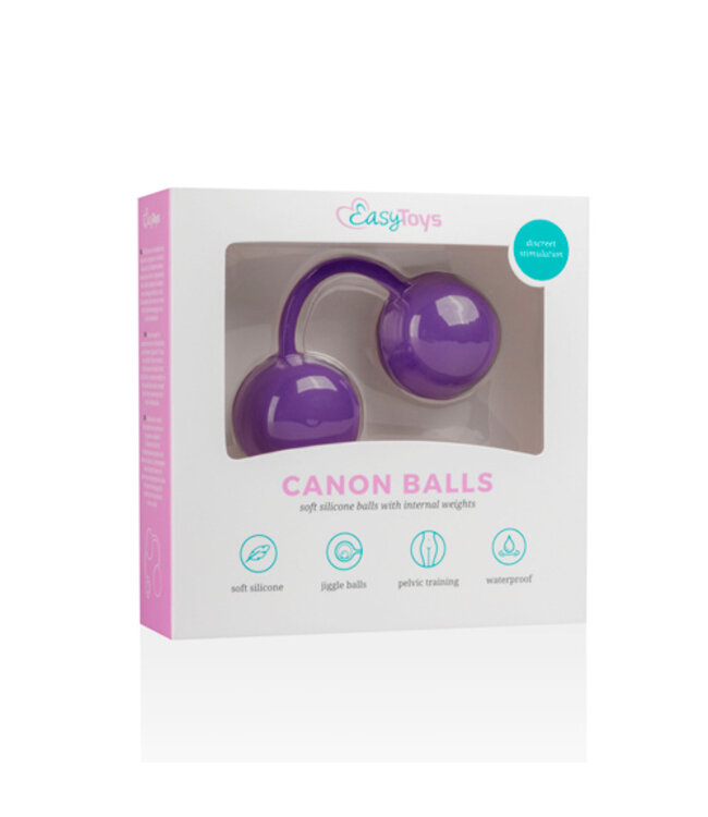 Canon Balls Vaginaballetjes Met Contragewicht - Paars