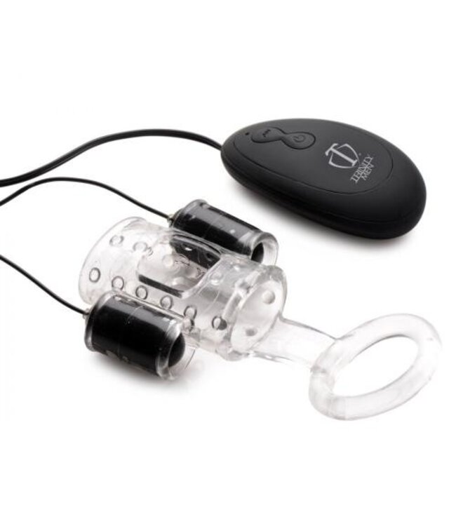 Trinity Vibes - Dual Cock Teaser met Cock & Ball Ring