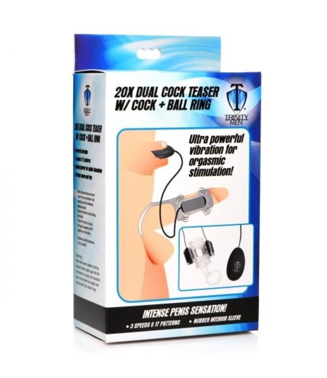 Trinity Vibes - Dual Cock Teaser met Cock & Ball Ring