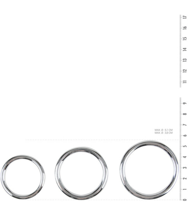 Sinner - Metalen Cock- En Balring Set