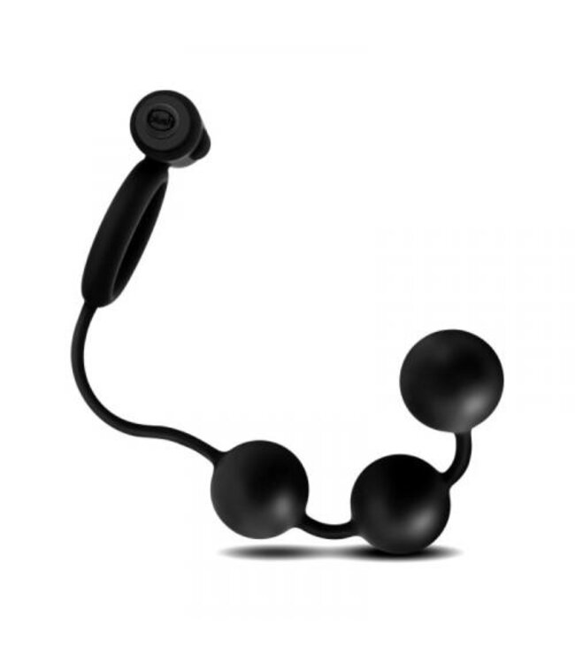 Anal Adventures Platinum - Anaal Kralen Met Vibrerende Cockring