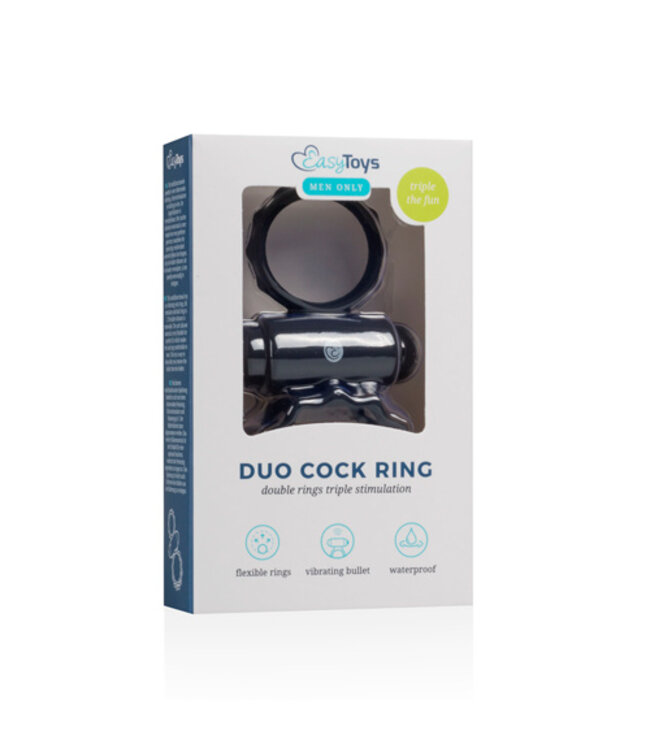 Duo Cockring - Zwart