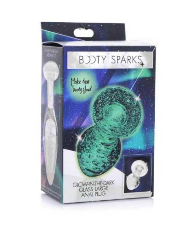 Glow-in-the-Dark Anaalplug Van Glas - Large