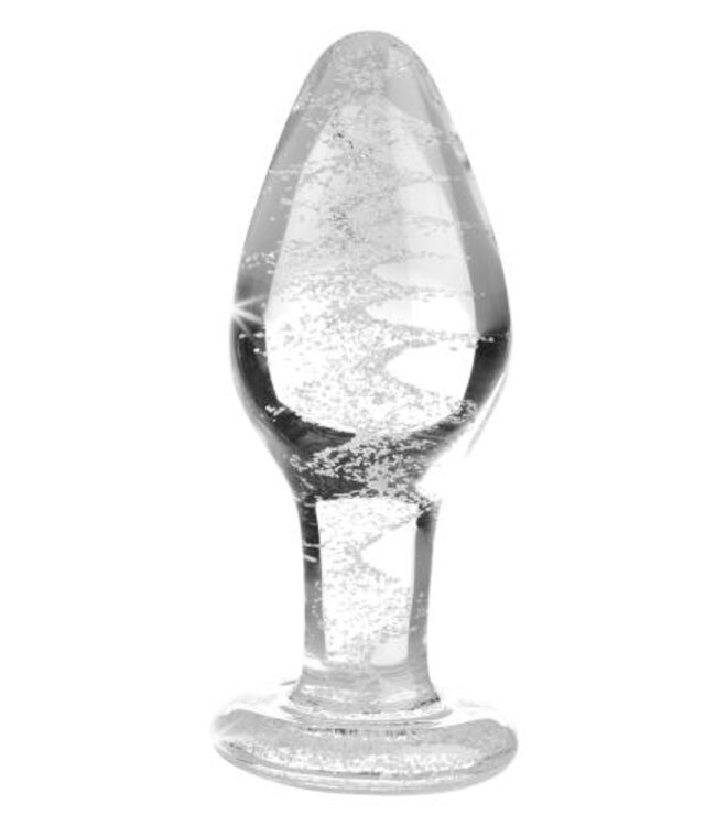 Glow-in-the-Dark Anaalplug Van Glas - Medium