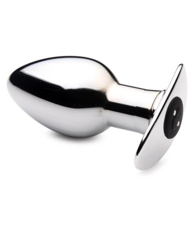 Chrome Blast Oplaadbare Buttplug Met Afstandsbediening - Groot