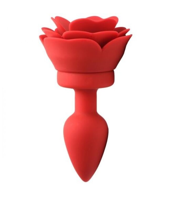 Vibrerende Rose Anaalplug met Afstandsbediening - Large