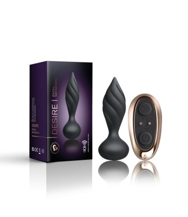 Rocks-Off - Petite Sensations Desire Vibrerende Anaalplug - Zwart