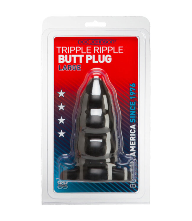 Triple Ripple Buttplug - Large