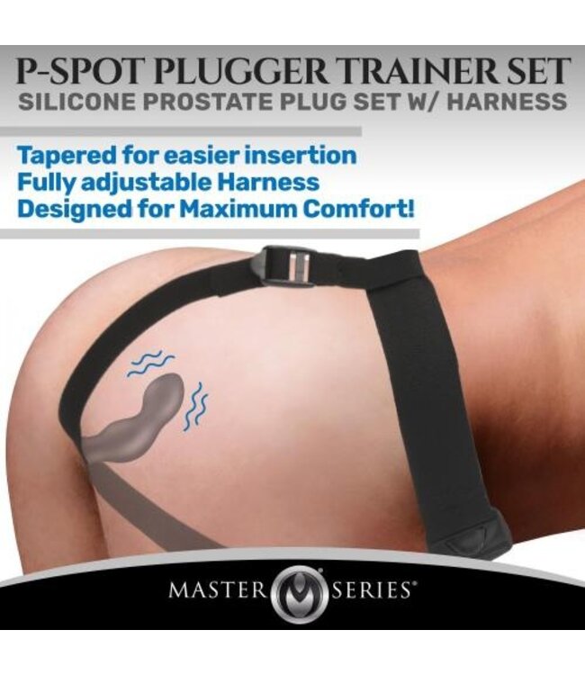 P-Spot Plugger Anaalplug met Harnas & Afstandsbediening