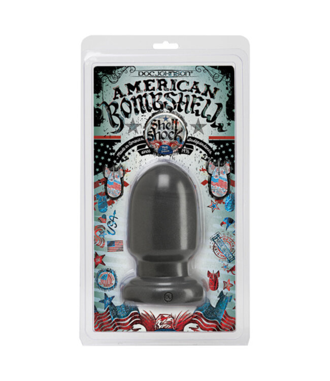 Ronde brede dildo grijs