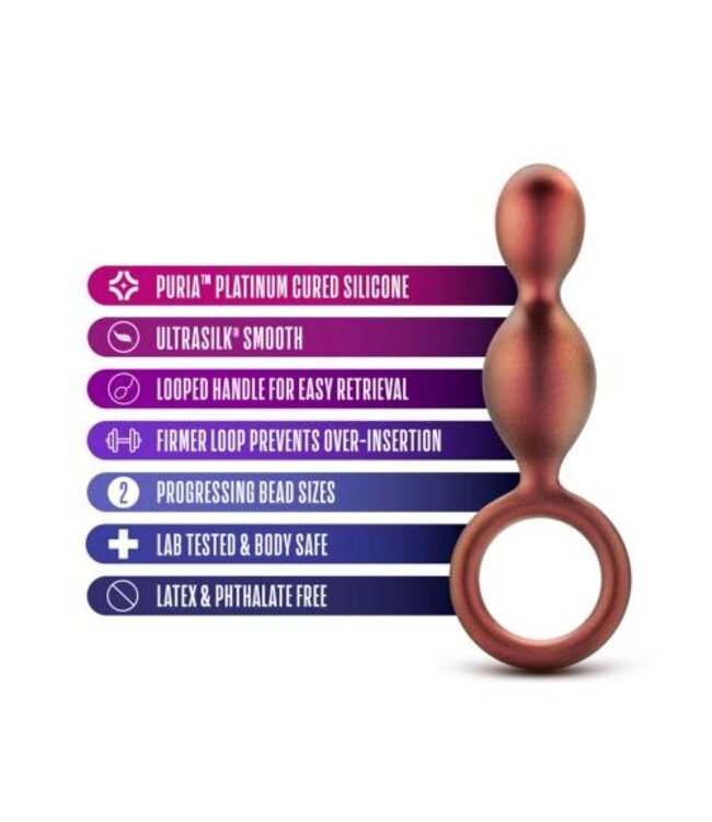 Anal Adventures Matrix - Duo Loop Anaal Plug - Koper