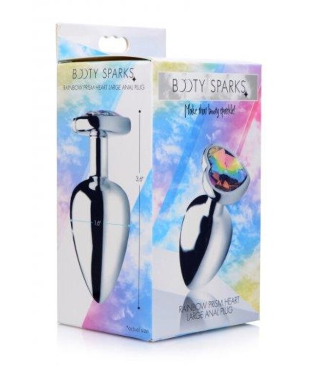 Rainbow Heart Buttplug - Groot