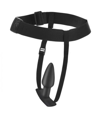 Master Series Bum-Tastic Vibrerende Anaal Plug met Harnas & Afstandsbediening
