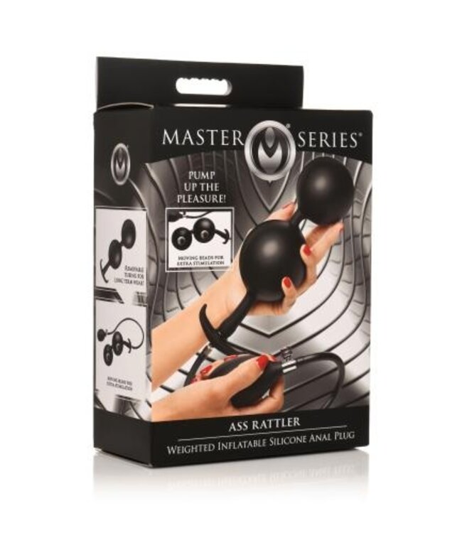 Opblaasbare Siliconen Anaal Plug - Zwart