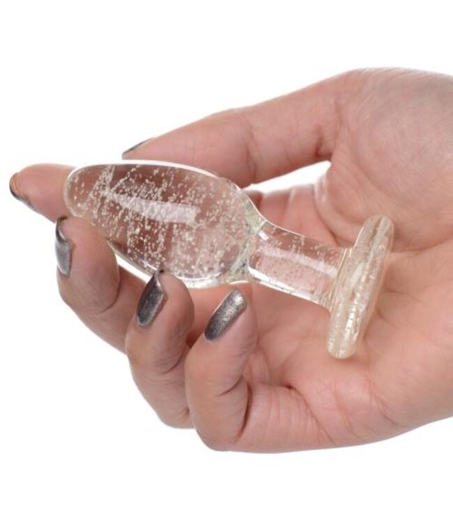 Glow-in-the-Dark Anaalplug Van Glas - Small